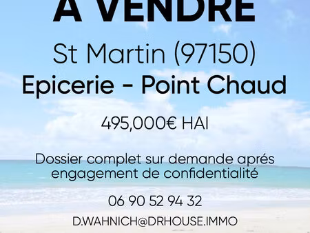 **à vendre – fonds de commerce épicerie & petite restauration – saint-martin (partie franç