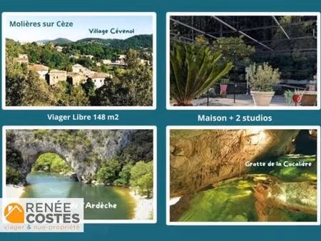 viager libre - h68 ans - ales (30100)