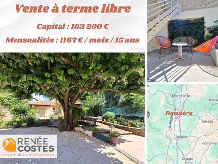 vente à terme libre sur 180 mois - donzere (26290)