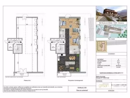 appartement f4 à vendre - 2 pièces - 98 m2 - chevenoz - 74 - rhone-alpes