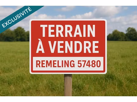 vente terrain 684 m² à rémeling (57480)  61 560 €