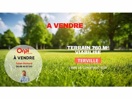 vente terrain à batir 780 m² à terville (57180)  199 000 €