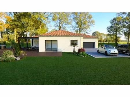 terrain avec maison neuve à vendre