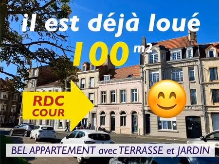 l'appartement 100 m2 deja loue !