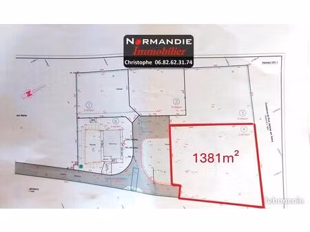 terrain 1381 m² port-jérôme-sur-seine