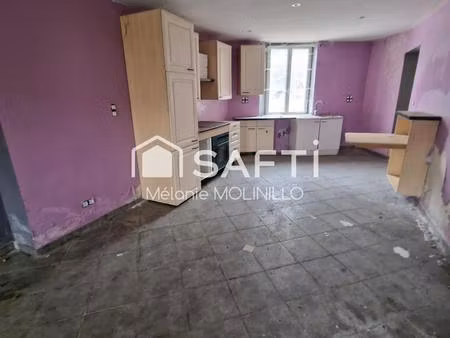 maison 120 m²  trois chambres san terrain
