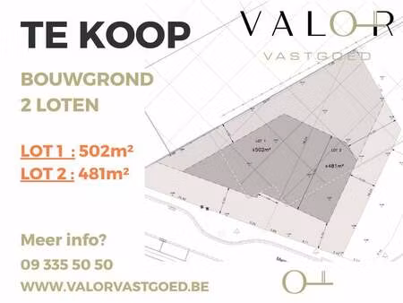 terrain à vendre à hansbeke € 193.270 (lgq5j) - valor vastgoed | zimmo