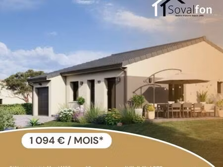 terrain avec maison neuve à vendre