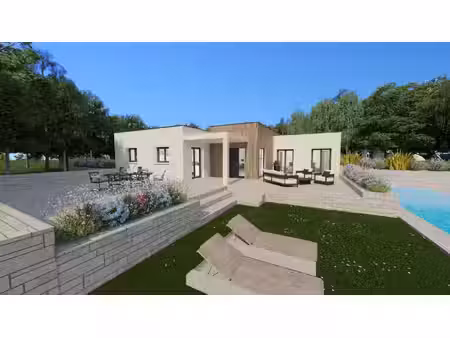 terrain avec maison neuve à vendre