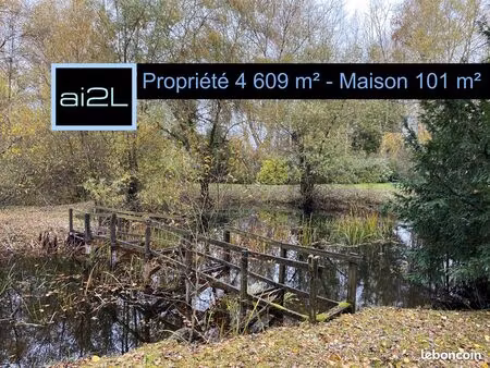 propriété terrain 4 609 m² et maison plain-pied 101 m²