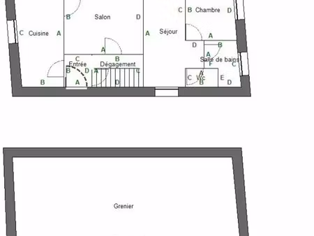 maison de ville 4 pièces 65 m²