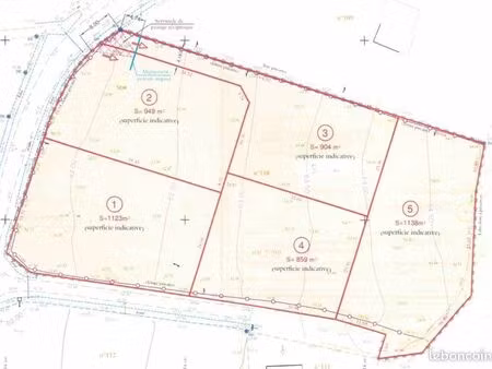 terrain 949 m² allaire