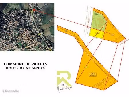 terrain 320 m² pailhès