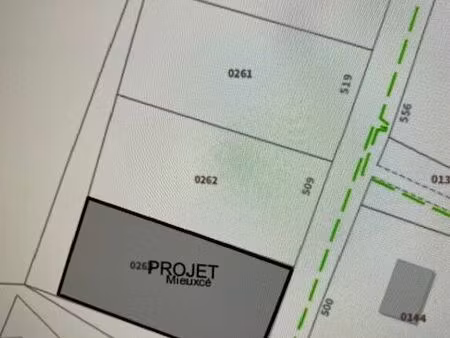 terrain à bâtir 1262 m2 mieuxcé -proximité alençon