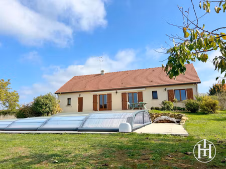 pavillon de plain-pied avec piscine et terrain constructible