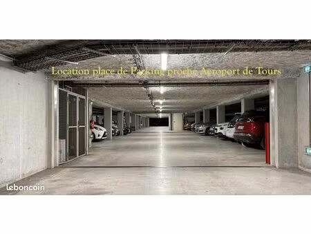 place de parking aéroport de tours