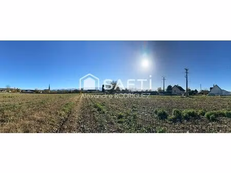 terrain de 1372 m² avec vue sur les pyrénées