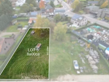 open bebouwing op 8a in opglabbeek (opsplitsbaar in 2 hob)