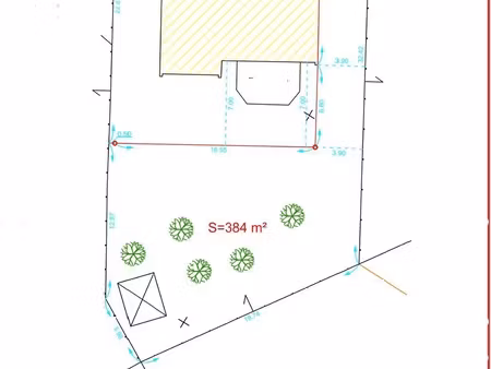 terrain - 384 m²