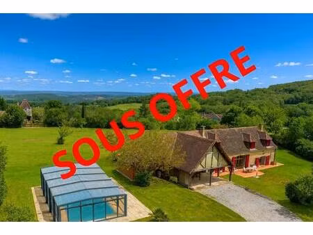 authentique longère en pierre rénovée avec piscine – secteur gourdon