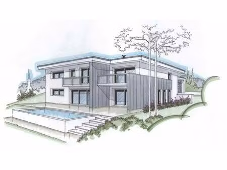 terrain avec maison neuve à vendre