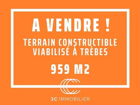 terrain constructible viabilisé à vendre