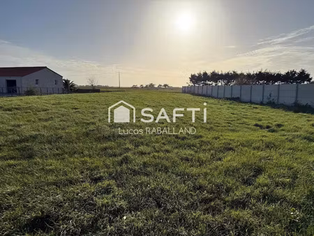 vente terrain 1695 m² à bouin (85230)  60 000 €