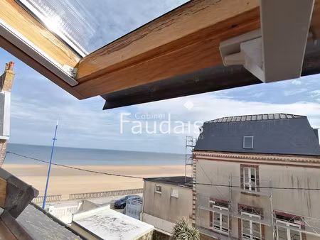 studio meublé à louer à grandcamp-maisy vue mer  centre-vi