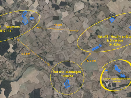 vente terrain 827285 m² à neuilly-en-dun (18600)  418 000 €