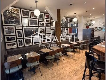 fonds de commerce restaurant 120 m2 paris 9 eme 80 couverts extraction de 400 licence 4