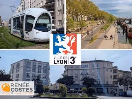 vente en nue propriété - f79-h77 ans - lyon (69003)
