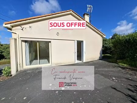 a vendre à saint michel mont mercure  maison de 93 m2 avec 4 chambres sur une parcelle de 