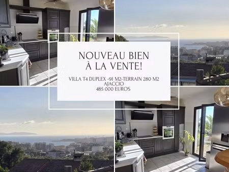 vente maison 4 pièces 91 m² ajaccio (20000)