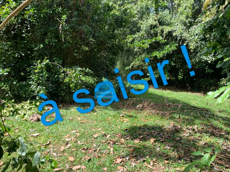 660 m2 de terrain plat aux trois îlets à saisir !