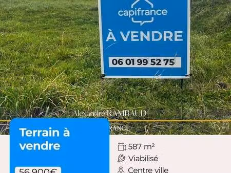 vente terrain à maen-roch (35460) : à vendre / 587m² maen-roch