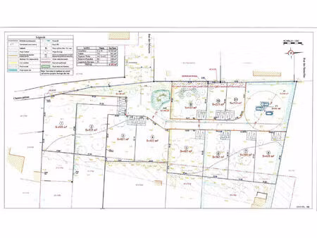 vente terrain  487.00m²  landevieille