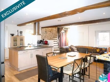 maison de ville en pierre 7 pièces – 122 m² habitables – cessieu