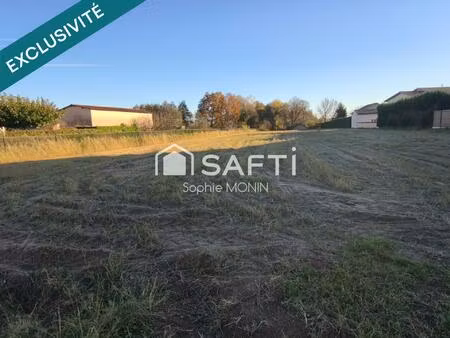terrain de 2528m²  dont 538m² constructible sur la commune de manziat
