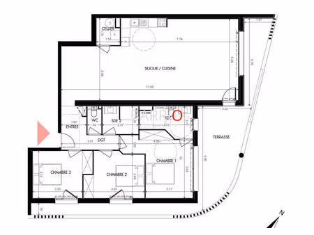 vente appartement saint-cyprien 66750 - - surface privée