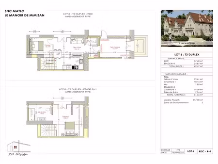 vente appartement 3 pièces 61 m² à mimizan (40200)  176 700 €