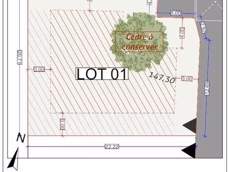 rare terrain entre tournefeuille et lardenne