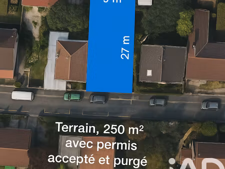 vente terrain 250 m² à villeneuve-le-roi (94290)  199 000 €