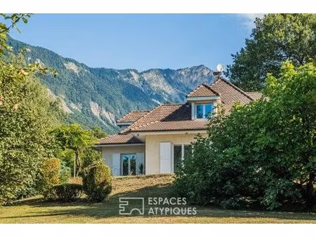 maison avec vue sur le massif de belledonne