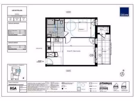 vente appartement 2 pièces à sarzeau golfe-nord (56370) : à vendre 2 pièces / 49m² sarzeau