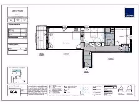 vente appartement 3 pièces à sarzeau golfe-nord (56370) : à vendre 3 pièces / 49m² sarzeau