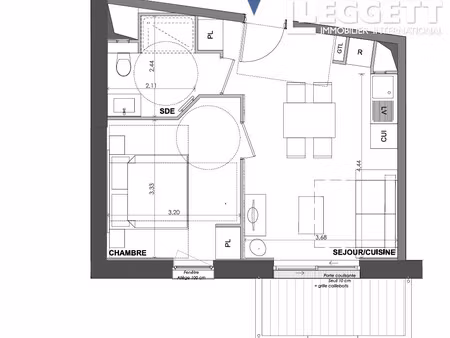 achat appartement 2 pièces 42m² hauteluce 73620