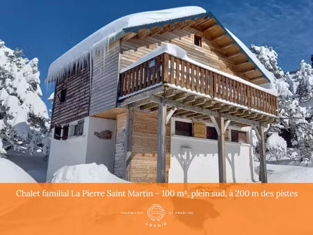 vente chalet 6 pièces 78m2 arette 64570 - 333900 € - surface privée