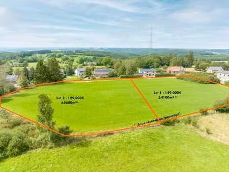 parcelle à bâtir de ± 5600m²