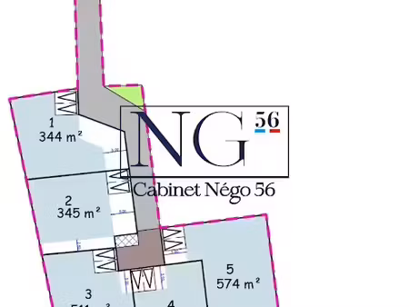 vente terrain 344 m² à saint-barthelemy (56150)  29 900 €