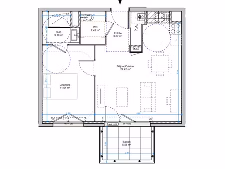 vente appartement 2 pièces 43 m² à plombières-lès-dijon (21370)  159 000 €